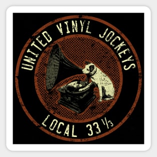 United Vinyl Jockeys Sticker